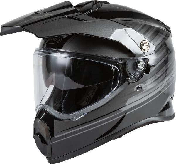 GMAX - YOUTH AT-21Y ADVENTURE RALEY HELMET BLACK/GREY YL - Image 1