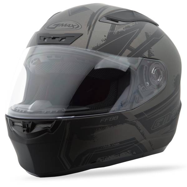 GMAX - FF-88 FULL-FACE X-STAR HELMET MATTE DARK SILVER/SILVER XS - Image 1