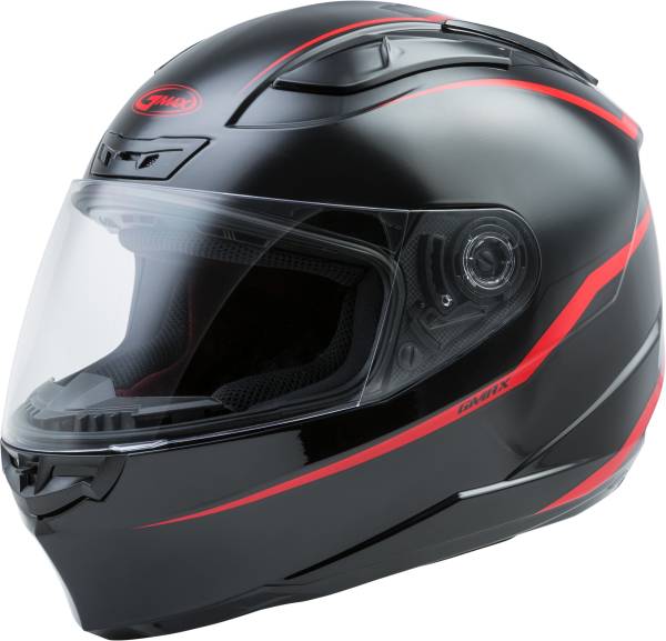 GMAX - FF-88 FULL-FACE PRECEPT HELMET BLACK/RED 2X - Image 1