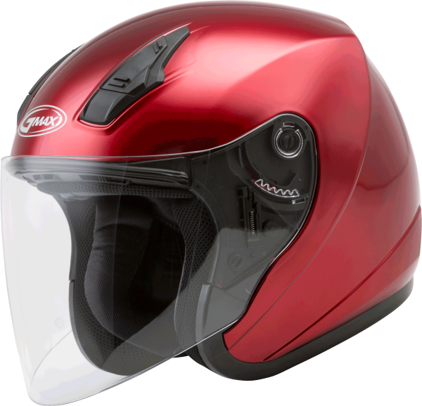 GMAX - OF-17 OPEN-FACE HELMET CANDY RED SM - Image 1