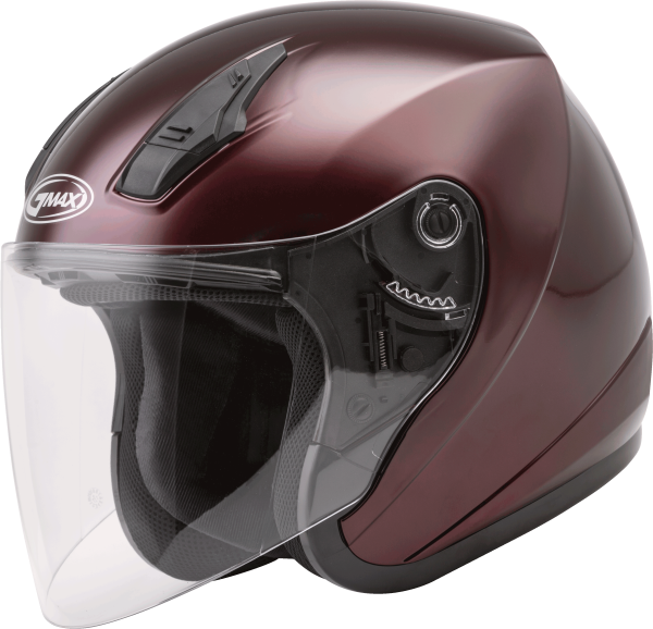 GMAX - OF-17 OPEN-FACE HELMET WINE RED 2X - Image 1