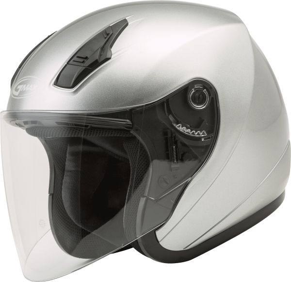 GMAX - OF-17 OPEN-FACE HELMET DARK SILVER LG - Image 1