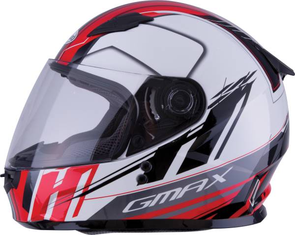 GMAX - YOUTH GM-49Y FULL-FACE ROGUE HELMET WHITE/RED YL - Image 1