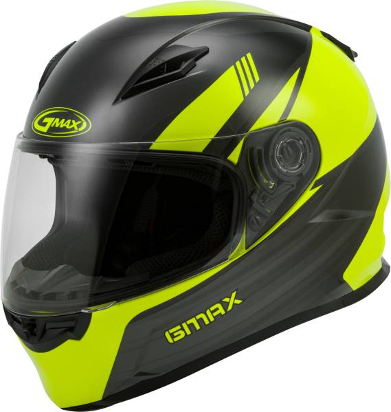 GMAX - YOUTH GM-49Y FULL-FACE DEFLECT HELMET HI-VIS/GREY YL - Image 1