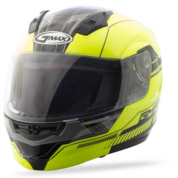 GMAX - MD-04 MODULAR HELMET HI-VIS/BLACK 2X - Image 1