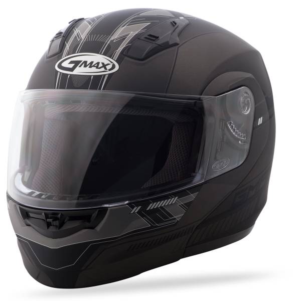 GMAX - MD-04 MODULAR HELMET MATTE BLACK/DARK SILVER 2X - Image 1