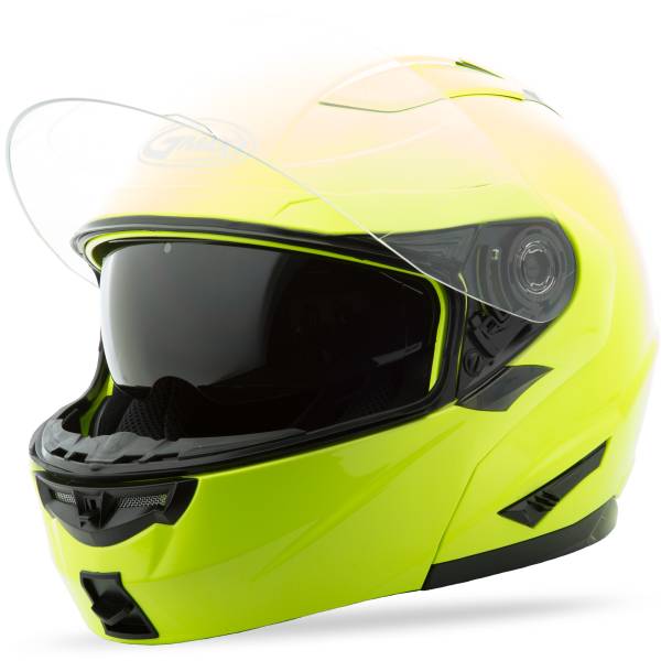 GMAX - GM-64 MODULAR HELMET HI-VIS YELLOW XS - Image 1