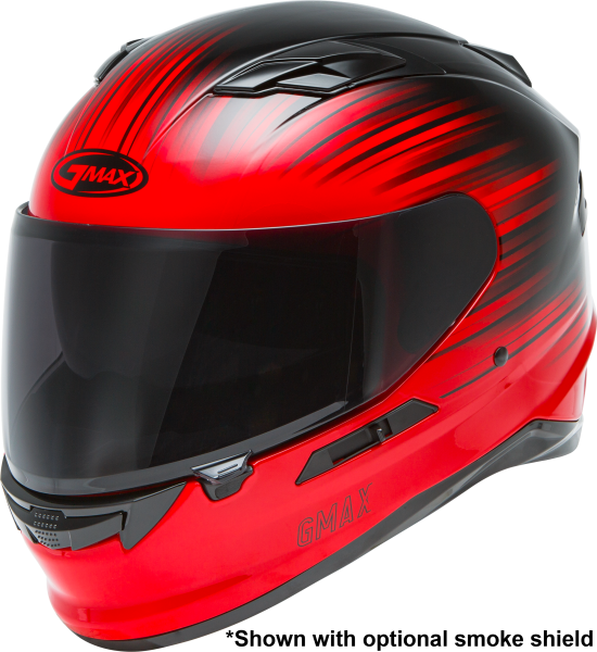 GMAX - FF-98 FULL-FACE RELIANCE HELMET RED/BLACK 2X - Image 1