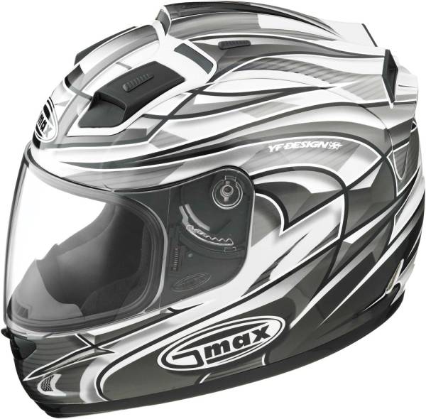 GMAX - GM-68 FULL FACE MAX WHITE/BLACK/SILVER L - Image 1