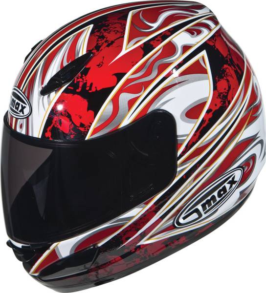 GMAX - GM-48 FULL FACE SANTANA RED/BLACK/WHITE 2X - Image 1