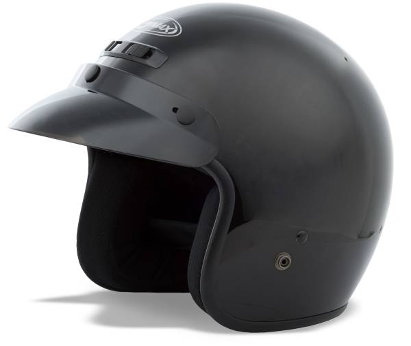 GMAX - GM-2 OPEN-FACE HELMET BLACK LG - Image 1