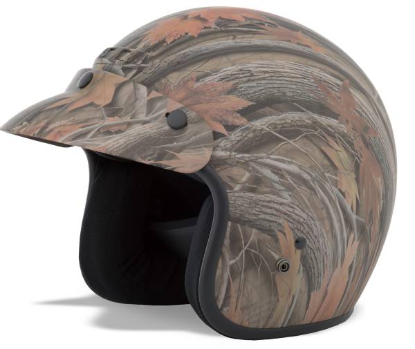 GMAX - GM-2 OPEN-FACE LEAF CAMOUFLAGE HELMET MD - Image 1