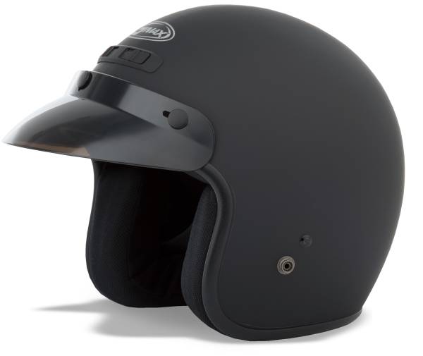 GMAX - GM-2 OPEN-FACE HELMET MATTE BLACK LG - Image 1