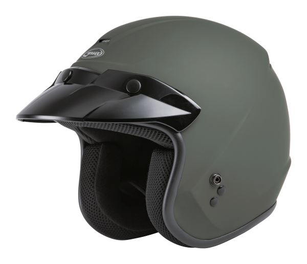 GMAX - OF-2 OPEN-FACE HELMET MATTE GREEN 2X - Image 1