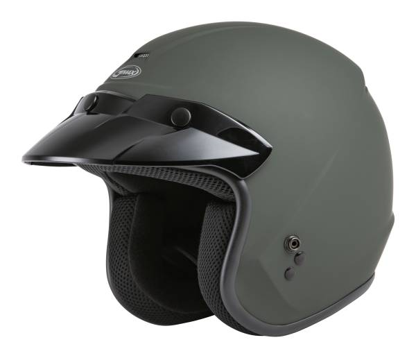 GMAX - YOUTH OF-2Y OPEN-FACE HELMET MATTE GREEN YL - Image 1