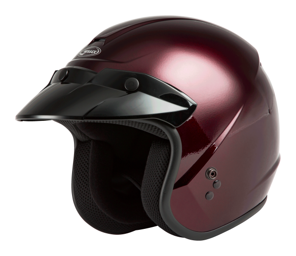 GMAX - OF-2 OPEN-FACE HELMET WINE RED 2X - Image 1