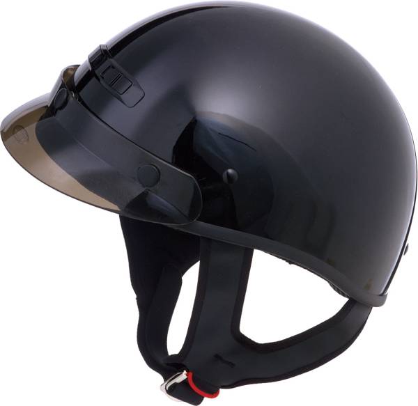 GMAX - GM-35 HALF HELMET - HALF DRESSED BLACK XS - Image 1