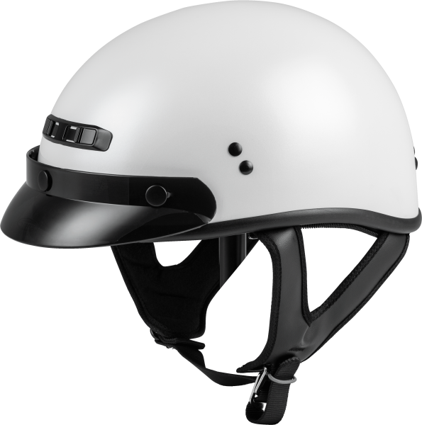 GMAX - GM-35 HALF HELMET FULL DRESSED PEARL WHITE LG - Image 1