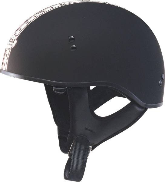 GMAX - GM-65 HALF HELMET DUAL NAKED MATTE BLACK/ANTIQUE WHITE 2X - Image 1