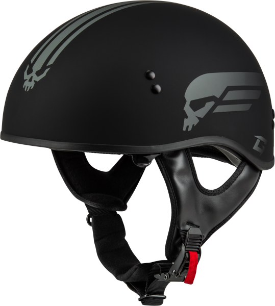 GMAX - HH-65 RETRIBUTION HELMET MATTE BLACK/SILVER 2X - Image 1