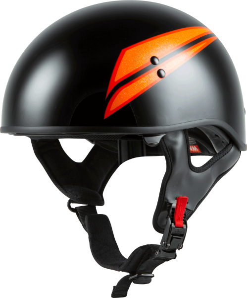 GMAX - HH-65 HALF HELMET UNION NAKED BLACK/ORANGE XS - Image 1