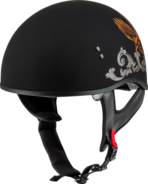 GMAX - HH-65 CORVUS HELMET MATTE BLACK/SILVER/ORANGE 2X - Image 1