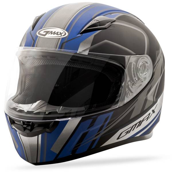 GMAX - FF-49 FULL-FACE ROGUE HELMET MATTE WHITE/BLUE 2X - Image 1