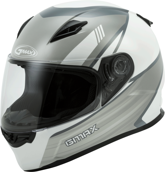 GMAX - FF-49 FULL-FACE DEFLECT HELMET WHITE/GREY MD - Image 1