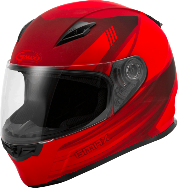 GMAX - FF-49 FULL-FACE DEFLECT HELMET MATTE RED/BLACK 2X - Image 1