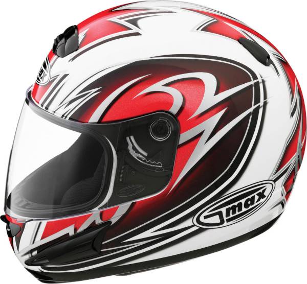 GMAX - GM-38 FULL FACE WHITE/RED/BLACK/SILVER XS - Image 1