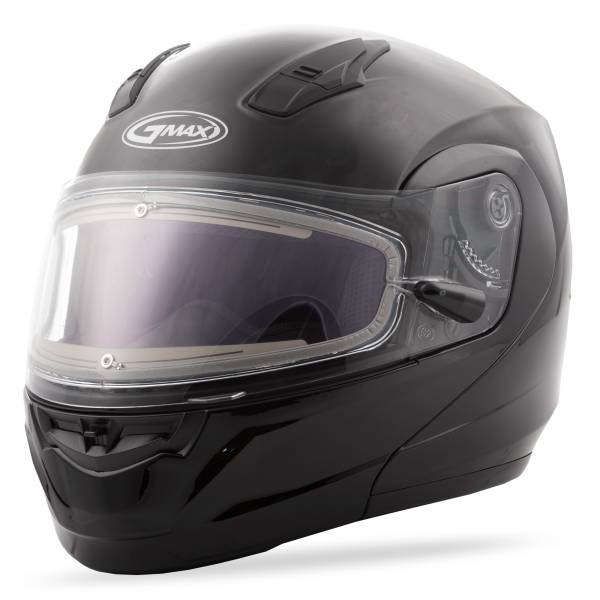 GMAX - MD-04S MODULAR SNOW HELMET W/ELECTRIC SHIELD BLACK 2X - Image 1