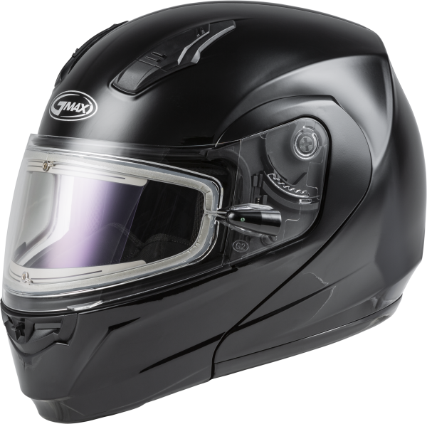 GMAX - MD-04S MODULAR SNOW HELMET W/ELECTRIC SHIELD BLACK 3X - Image 1