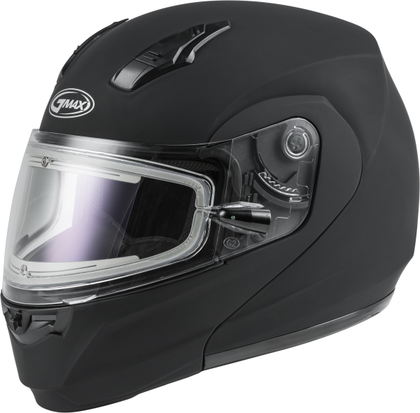 GMAX - MD-04S MODULAR SNOW HELMET W/ELECTRIC SHIELD MATTE BLK 2X - Image 1