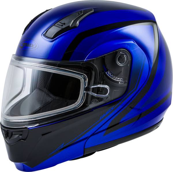 GMAX - MD-04S MODULAR DOCKET SNOW HELMET BLUE/BLACK 2X - Image 1