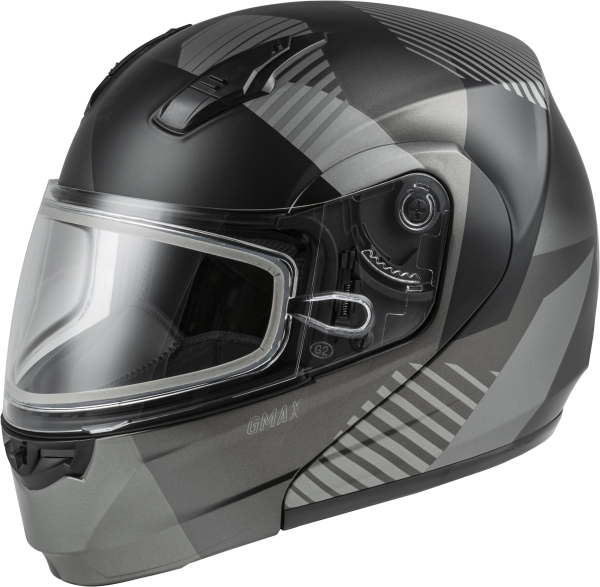 GMAX - MD-04S MODULAR RESERVE SNOW HELMET MATTE DARK SIL/BLACK 2X - Image 1