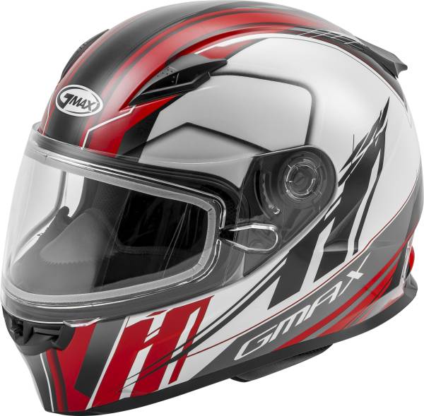 GMAX - YOUTH GM49Y ROGUE SNOW HELMET WHITE/RED YL - Image 1