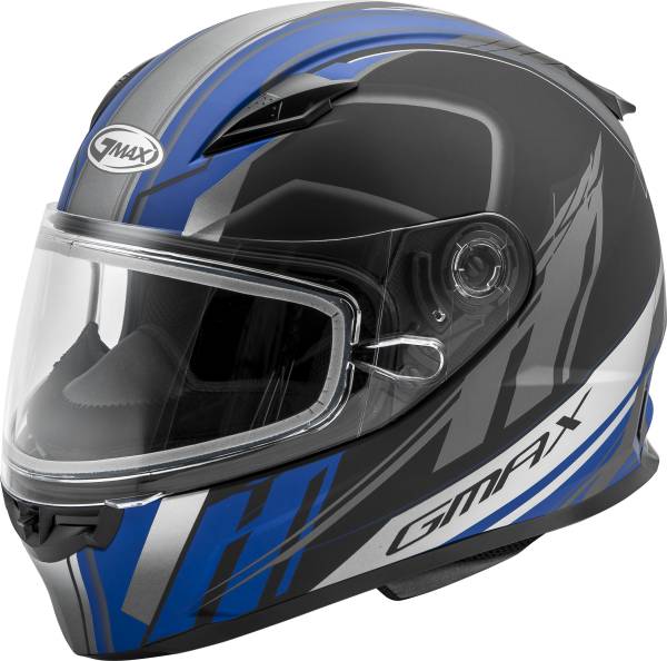 GMAX - YOUTH GM49Y ROGUE SNOW HELMET MATTE BLACK/BLUE YL - Image 1