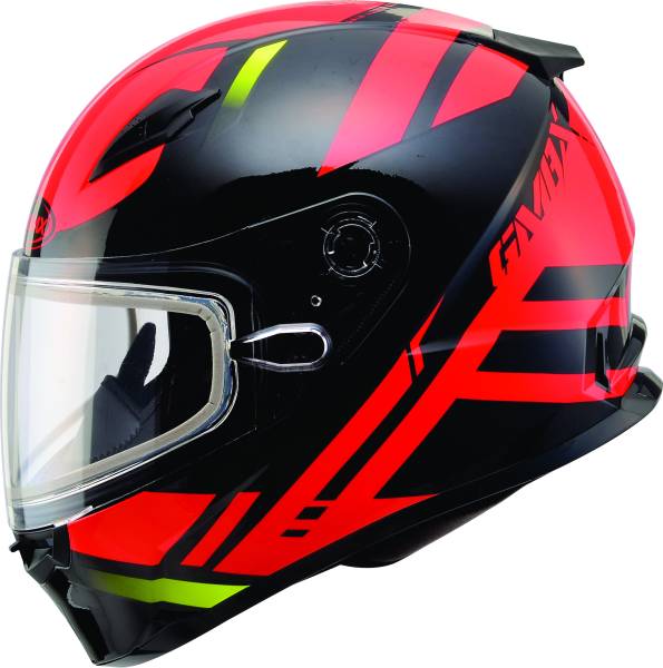 GMAX - YOUTH GM-49Y BERG SNOW HELMET BLACK/RED YL - Image 1