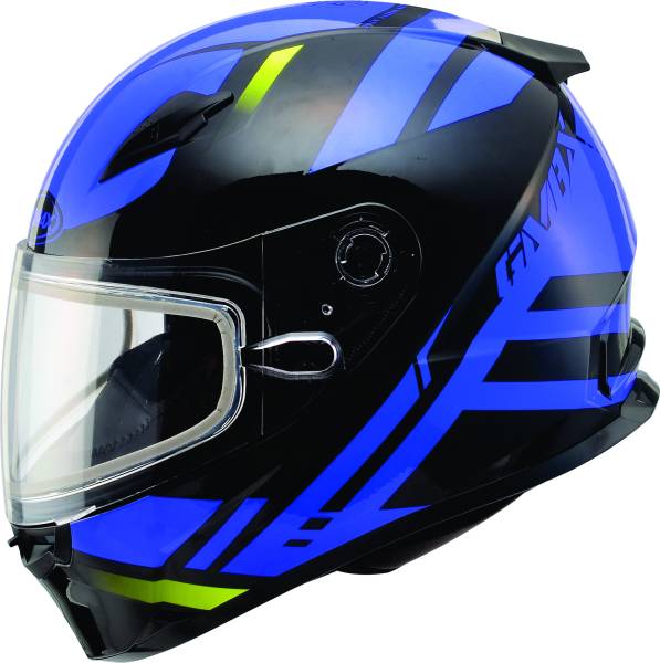 GMAX - YOUTH GM-49Y BERG SNOW HELMET BLACK/BLUE YL - Image 1