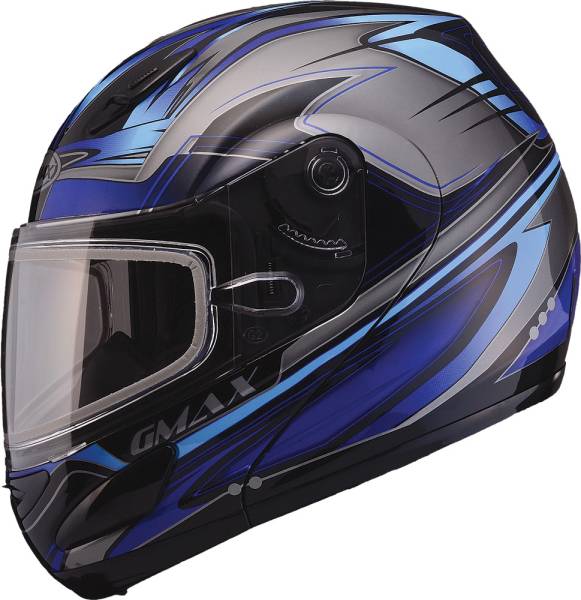 GMAX - GM-44S MODULAR HELMET SEMCOE BLUE/SILVER/BLACK 2X - Image 1