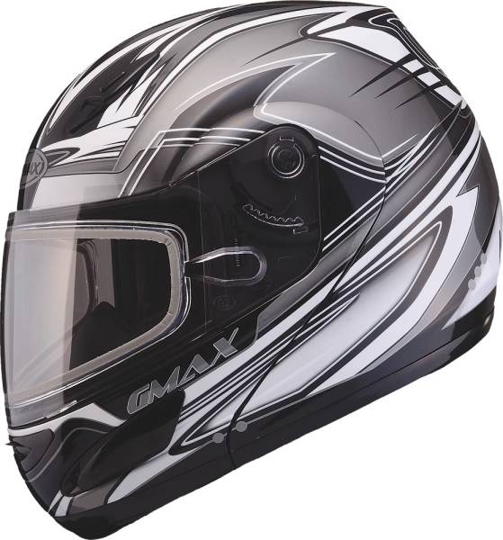 GMAX - GM-44S MODULAR HELMET SEMCOE WHITE/SILVER/BLACK 2X - Image 1