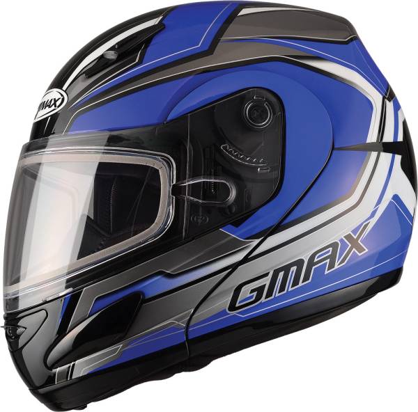 GMAX - GM-44S MODULAR HELMET GLACIER BLUE/SILVER/BLACK 2X - Image 1