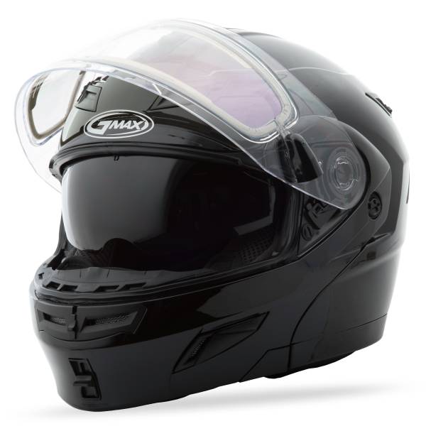 GMAX - GM-54S MODULAR SNOW HELMET W/ELECTRIC SHIELD BLACK LG - Image 1