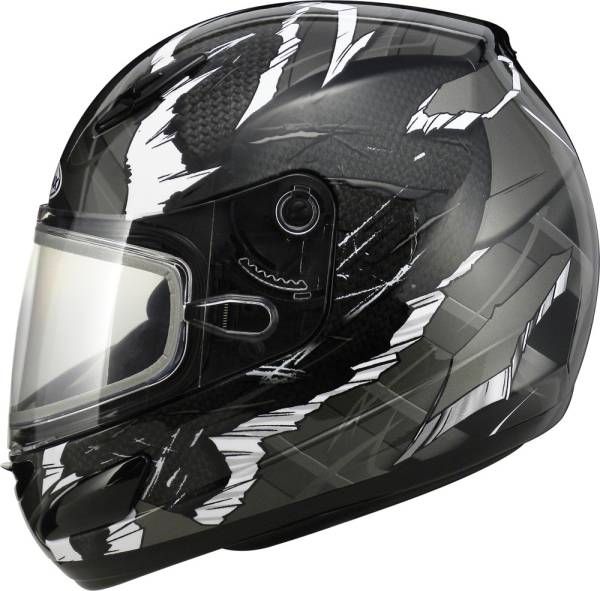 GMAX - GM-48S HELMET DARK SILVER/BLACK/WHITE S - Image 1