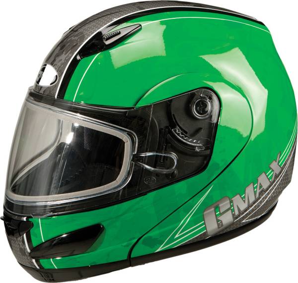 GMAX - GM-44S MODULAR HELMET GREEN/SILVER/WHITE S - Image 1