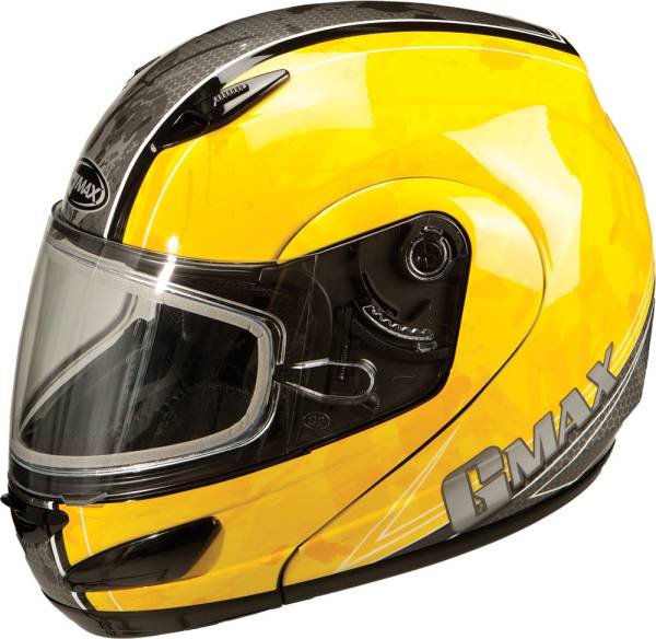 GMAX - GM-44S MODULAR HELMET YELLOW/SILVER/WHITE XS - Image 1