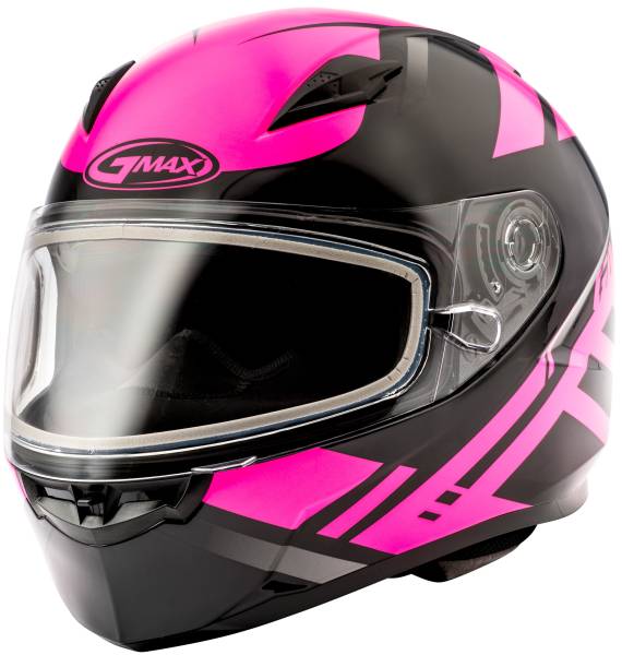 GMAX - FF-49 FULL-FACE BERG SNOW HELMET BLACK/PINK LG - Image 1