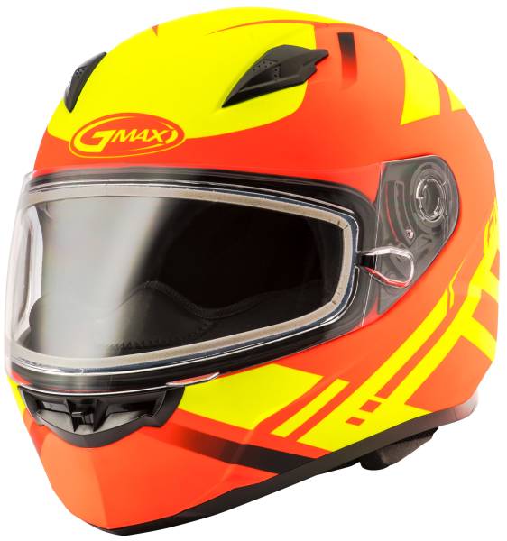 GMAX - FF-49 FULL-FACE BERG SNOW HELMET HI-VIS ORANGE/YELLOW 2X - Image 1