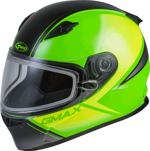 GMAX - FF-49S FULL-FACE HAIL SNOW HELMET NEON GRN/HI-VIS/BLK 2X - Image 1