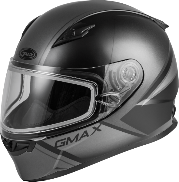 GMAX - FF-49S FULL-FACE HAIL SNOW HELMET MATTE BLACK/GREY 2X - Image 1